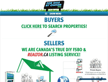 Tablet Screenshot of forsalebyowner.ca